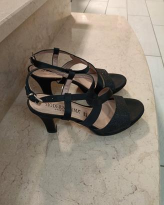 sandali donna neri con plateau n 37 