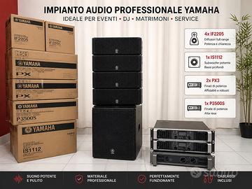 Impianto audio Yamaha professionale completo