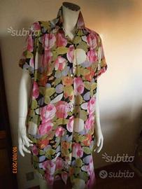 Copricostume fiorato Cristalli mare taglia 1