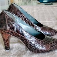 Scarpe vintage donna coccodrillo