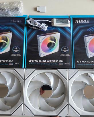 Lian Li 3x Uni Fan SL Infinity wireless bianche