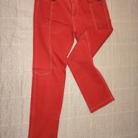 Pantalone lungo uomo in cotone rosso vintage (50)