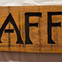 Scritta su legno