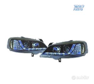 FARI OPEL ASTRA G 97-04 LUCE DIURNA LED CROMO
