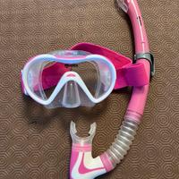 Mascera e boccaglio mares bambina 4-8 anni