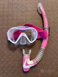 Mascera e boccaglio mares bambina 4-8 anni