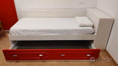 Letto su misura con letto sottostante estraibile