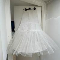 Sottogonna  abito da sposa con coulisse