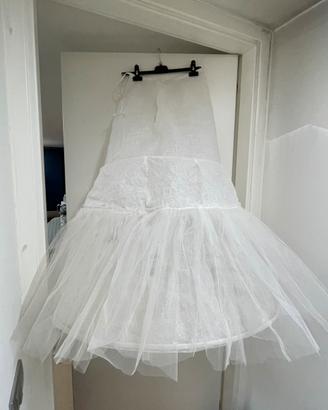 Sottogonna  abito da sposa con coulisse