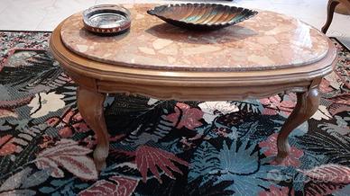 tavolino i. legno e marmo