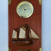 Pannello in legno con Igrometro da parete