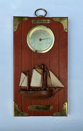 Pannello in legno con Igrometro da parete