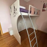 Letto a ponte con cassetiera