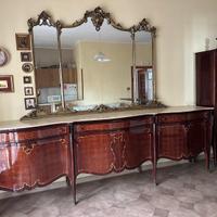 Credenza con specchiera stile barocco