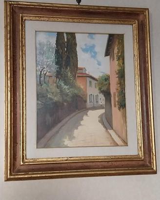 Quadro scorcio cittadino