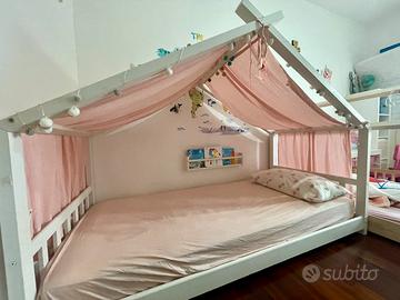 Letto Montessoriano da terra a Capanna