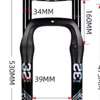 forcella per fat bike 26 x 4.0 