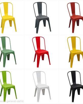 sedia urban in polipropilene arredo interno estern