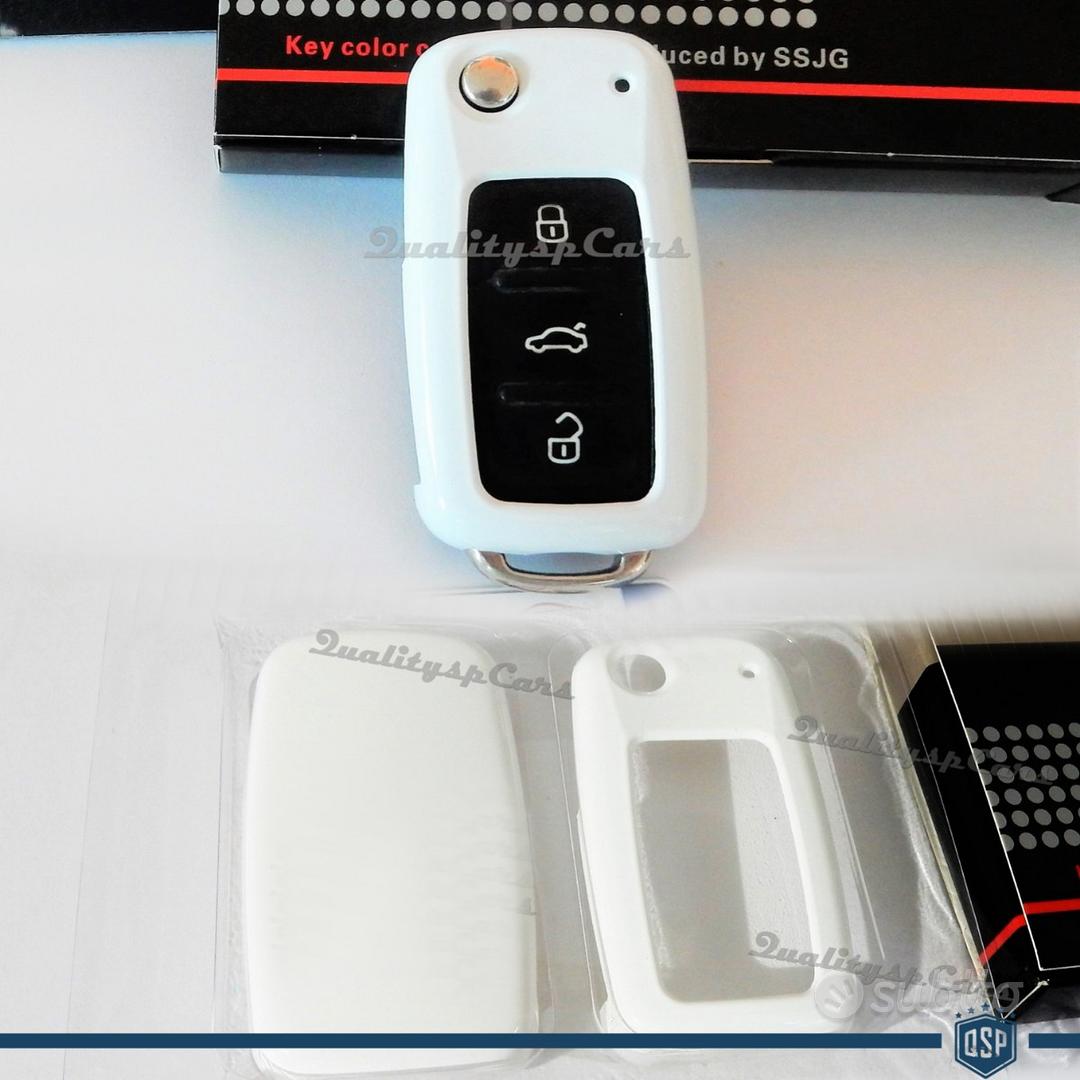 Cover Protettiva Per Chiave Auto Ford – Silicone TPU Con Portachiavi – Bianco - 2