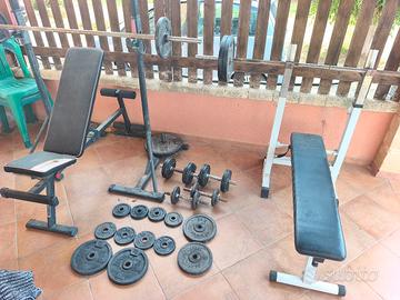 Panca Bilanciere Manubri Rac Disco/Pesi