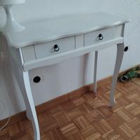 Consolle / scrittoio bianco stile IKEA – 2 cassett