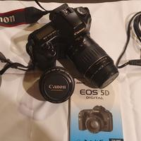 Obiettivo Canon EF 50mm f 1:1.4 con paraluce