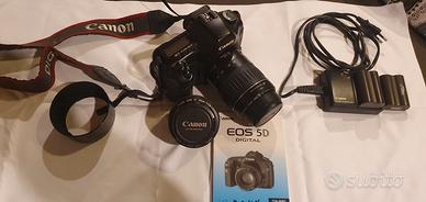 Obiettivo Canon EF 50mm f 1:1.4 con paraluce