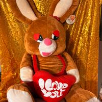 Peluche coniglio per san valentino. NUOVO