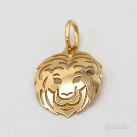 Ciondolo in oro giallo 18kt leone E.4300