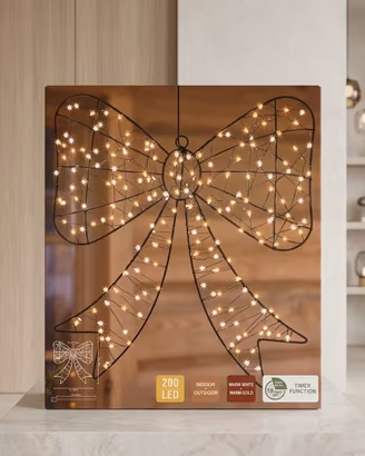 Fiocco Luminoso a LED da Appendere natalizio