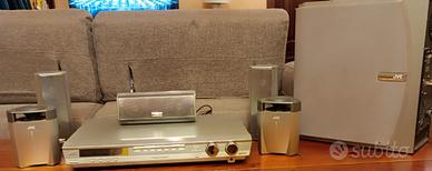 Impianto Dolby Digital 5.1 JVC e Lettore DVD JVC.