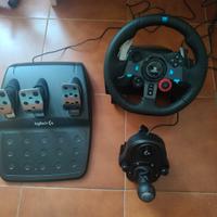 volante PS4+pedaliera+marce Logitech 