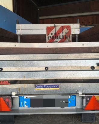 Carrello Rimorchio Ellebi 750 kg con Libretto 