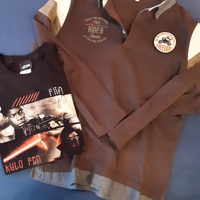 Polo manica lunga e maglietta Star Wars 146cm