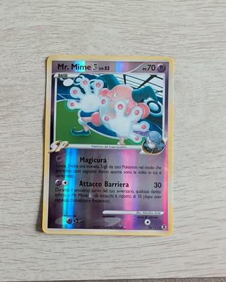 Carta Pokemon holo ascesa dei rivali Mr.Mime