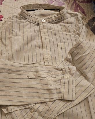 camicia bambino in lino e cotone