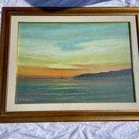 Quadro su tela di M. Dessena – Paesaggio Marino