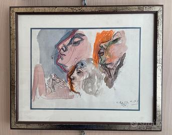G. RUFFINI - ACQUARELLO 1968