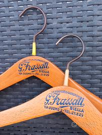 Coppia di Gucce Vintage in legno-G Frassati Biella