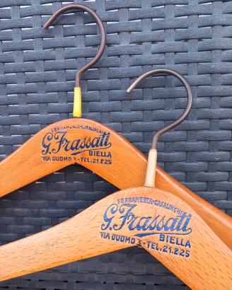 Coppia di Gucce Vintage in legno-G Frassati Biella