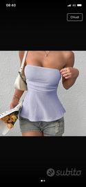Top lilla a fascia