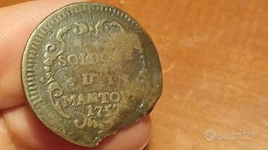 Raro Soldone di Mantova 1757