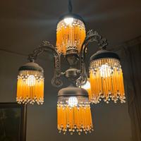 Lampadario vintage elegante a 4 luci