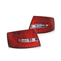 FANALI AUDI A6 4F 04-08 ROSSO BIANCO LED