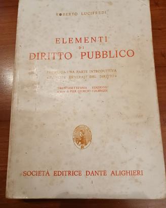 Testo Universitario Elementi di Diritto Pubblico