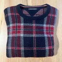 Splendido maglione tartan Tommy Hilfiger taglia L
