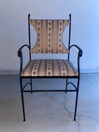 Sedia vintage in ferro battuto – perfetta, 25 €!