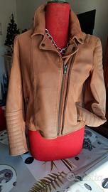 Giubbino pelle cognac 