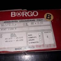 Pistoni Borgo per Fiat 1100, 103 H lusso, 1100 R.