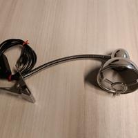 Lampada vintage da lettura, braccio flessibile